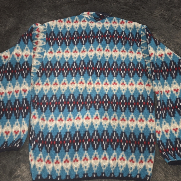 Patagonia Synchilla Snap T Pullover Aztec Tribal Size Small Sweater - Picture 3 of 3